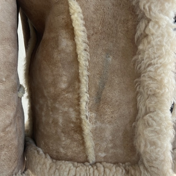 Vintage The Sheepskin Trader Shearling Lambskin Rancher coat jacket Small 4 6 - Picture 5 of 15